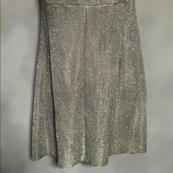 BEAUTIFUL Silver sparkly tank mini party dress - Picture 3 of 12